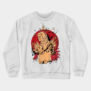 Red and Cream Goddess of The Hijab Crewneck Sweatshirt